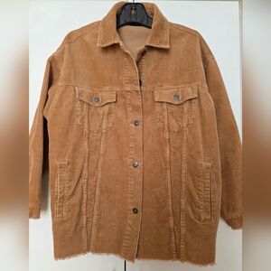 Zara Women's Oversized Corduroy Jacket Sz Medium